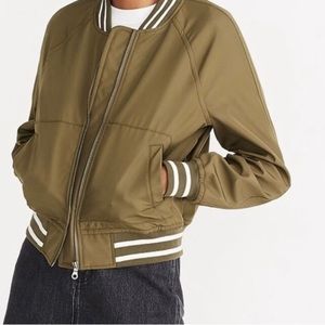 Madewell fleece lined varsity jacket
